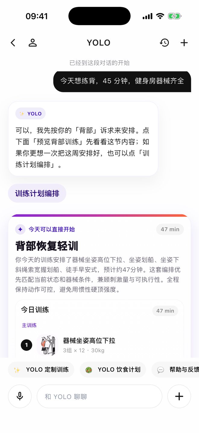 AI 排训练界面